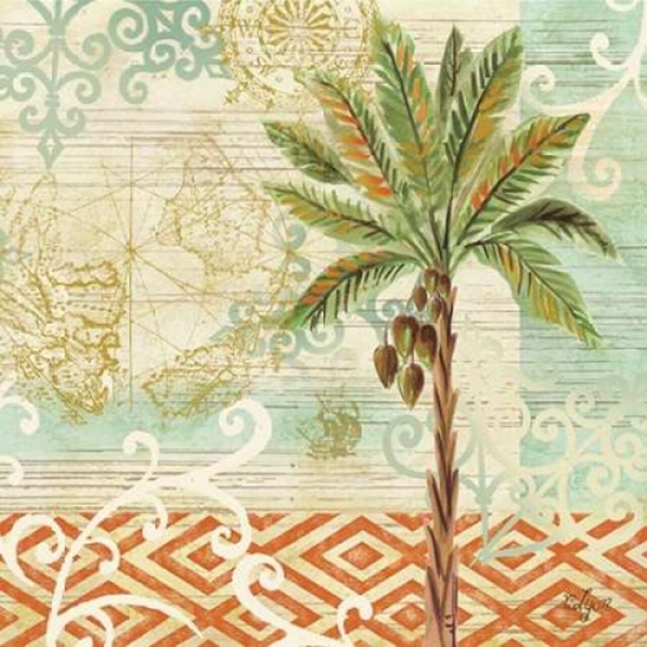 Spice Palms II Poster Print by Rebecca Lyon - Item # VARPDXRB8815RL